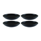Bonna China Notte dia.9" h:2" 34 oz. Round Black Porcelain Bowl (Set of 4)